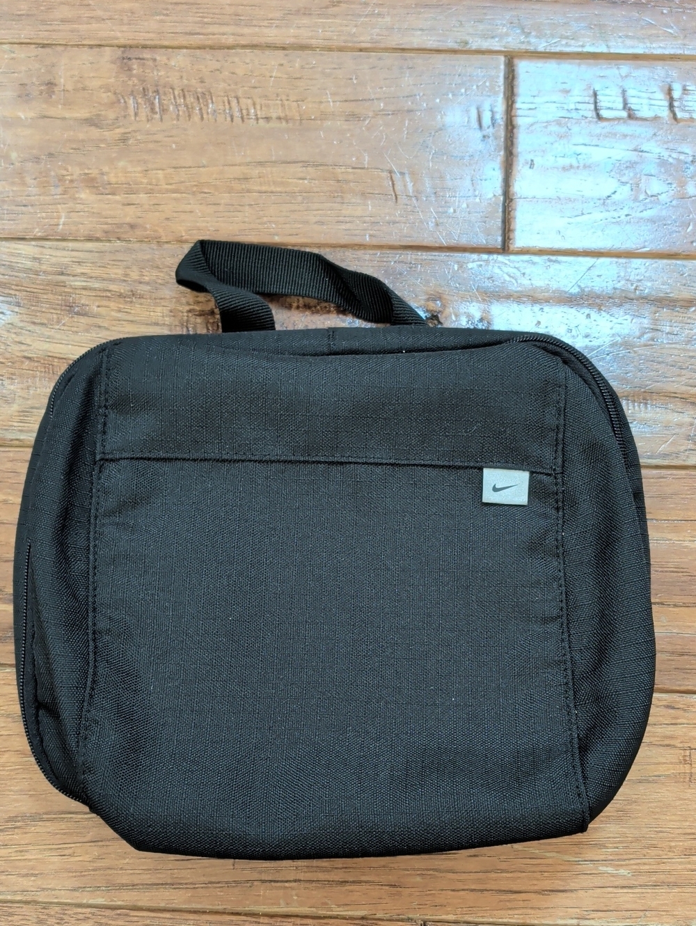 Nike Black Vintage Travel Toiletry Bag with Top Handle